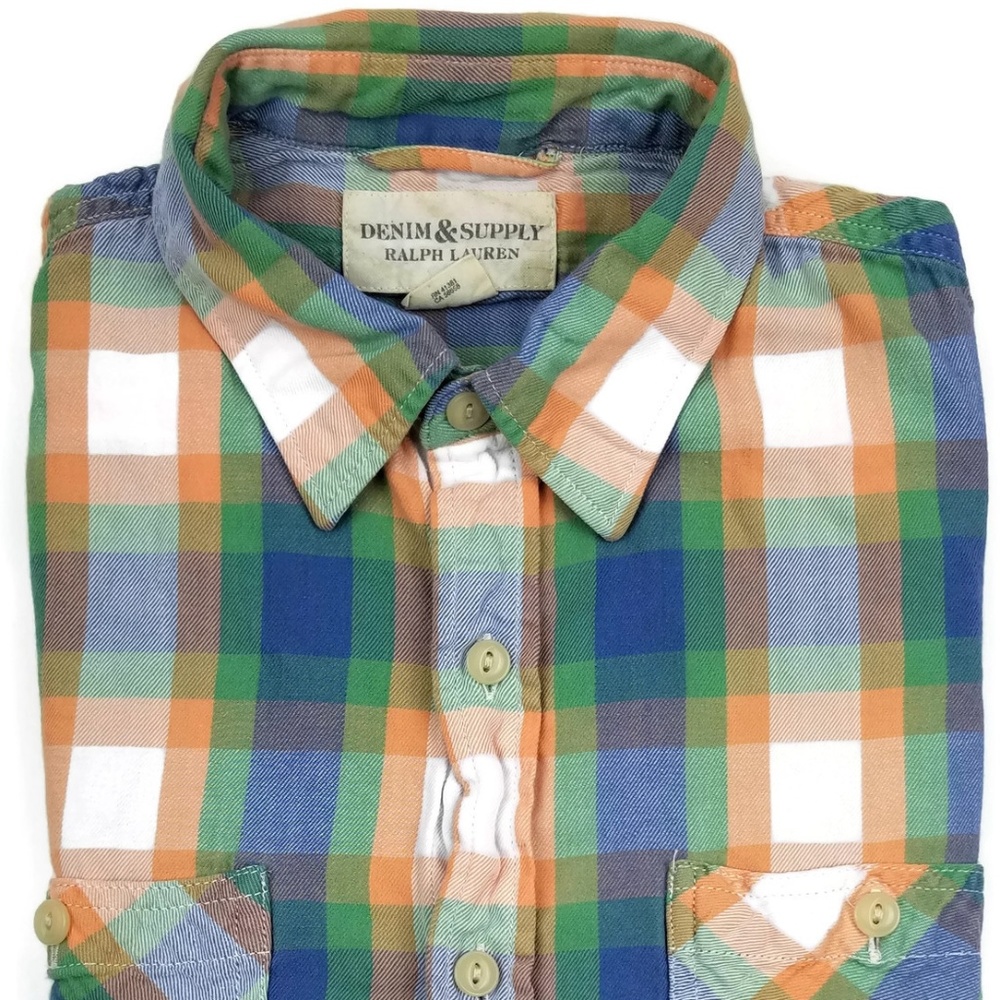 Denim & Supply Plaid Shirt Men's Size Large Sz L